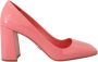 Prada Roze Patentleren Blokhakken Pumps Klassiek Pink Dames - Thumbnail 1