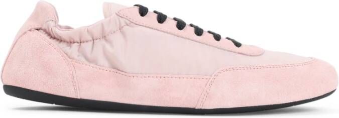 Prada Roze Leren Collapse Sneakers