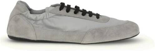 Prada Sneakers met logo en suède details