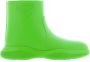 Prada Stijlvolle Logo Rubberlaarzen Groen Dames - Thumbnail 1