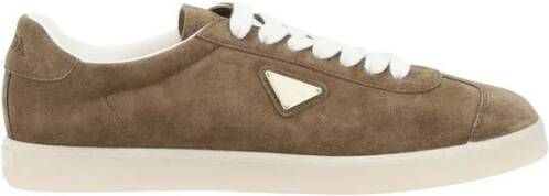 Prada Suede Lace-Up Sneakers