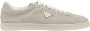 Prada Suede Lace-Up Sneakers