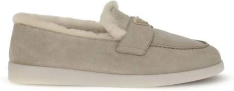 Prada Suède Loafers met Bontvoering