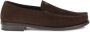 Prada Suède Loafers met Screen-Printed Logo - Thumbnail 1