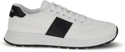 Prada Tweekleurige Leren Sneakers