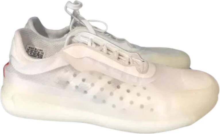 Prada Vintage Pre-owned Canvas sneakers White Dames