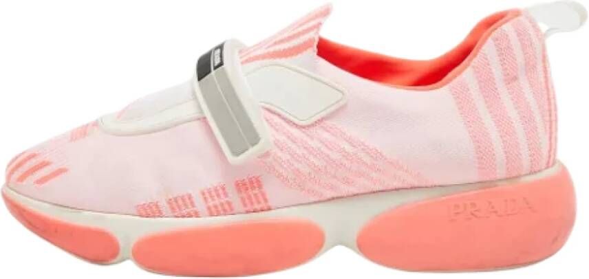 Prada Vintage Pre-owned Fabric sneakers Pink Dames