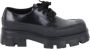 Prada Vintage Pre-owned Leather flats Black Dames - Thumbnail 1