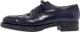 Prada Vintage Pre-owned Leather flats Blue Dames - Thumbnail 1