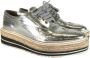 Prada Vintage Pre-owned Leather flats Gray Dames - Thumbnail 1
