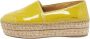 Prada Vintage Pre-owned Leather flats Yellow Dames - Thumbnail 1