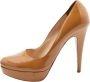 Prada Vintage Pre-owned Leather heels Beige Dames - Thumbnail 1