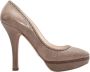 Prada Vintage Pre-owned Leather heels Beige Dames - Thumbnail 1