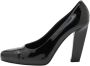 Prada Vintage Pre-owned Leather heels Black Dames - Thumbnail 1