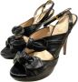 Prada Vintage Pre-owned Leather heels Black Dames - Thumbnail 1
