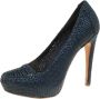 Prada Vintage Pre-owned Leather heels Blue Dames - Thumbnail 1