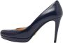 Prada Vintage Pre-owned Leather heels Blue Dames - Thumbnail 1