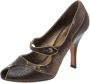 Prada Vintage Pre-owned Leather heels Brown Dames - Thumbnail 1