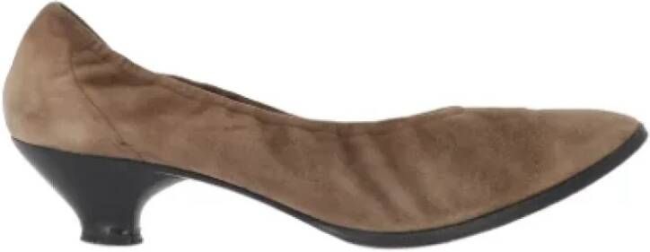 Prada Vintage Pre-owned Leather heels Brown Dames