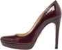 Prada Vintage Pre-owned Leather heels Red Dames - Thumbnail 1