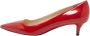 Prada Vintage Pre-owned Leather heels Red Dames - Thumbnail 1