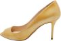 Prada Vintage Pre-owned Leather heels Yellow Dames - Thumbnail 1