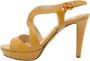 Prada Vintage Pre-owned Leather sandals Beige Dames - Thumbnail 1