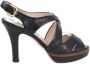 Prada Vintage Pre-owned Leather sandals Black Dames - Thumbnail 1