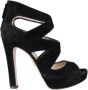 Prada Vintage Pre-owned Leather sandals Black Dames - Thumbnail 1