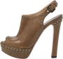 Prada Vintage Pre-owned Leather sandals Brown Dames - Thumbnail 1