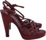 Prada Vintage Pre-owned Leather sandals Red Dames - Thumbnail 1