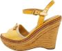 Prada Vintage Pre-owned Leather sandals Yellow Dames - Thumbnail 1