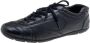 Prada Vintage Pre-owned Leather sneakers Black Dames - Thumbnail 1