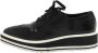 Prada Vintage Pre-owned Leather sneakers Black Dames - Thumbnail 1