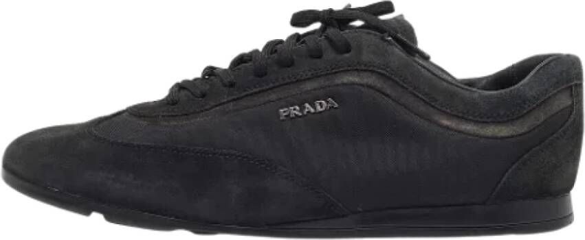 Prada Vintage Pre-owned Nylon sneakers Black Heren