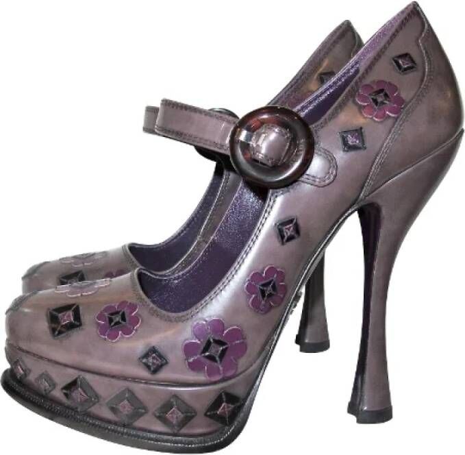 Prada Vintage Pre-owned Sandalen Purple Dames