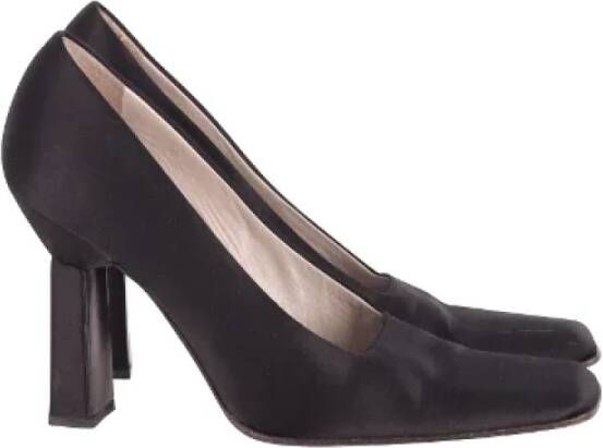 Prada Vintage Pre-owned Satin heels Black Dames