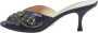 Prada Vintage Pre-owned Satin sandals Blue Dames - Thumbnail 1