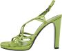 Prada Vintage Pre-owned Satin sandals Green Dames - Thumbnail 1