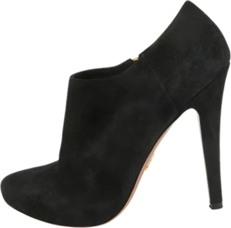 Prada Vintage Pre-owned Suede boots Black Dames