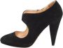 Prada Vintage Pre-owned Suede heels Black Dames - Thumbnail 1
