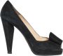 Prada Vintage Pre-owned Suede heels Black Dames - Thumbnail 1