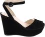 Prada Vintage Pre-owned Suede heels Black Dames - Thumbnail 1