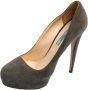 Prada Vintage Pre-owned Suede heels Gray Dames - Thumbnail 1