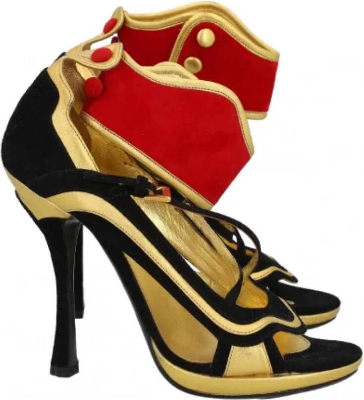 Prada Vintage Pre-owned Suede heels Multicolor Dames