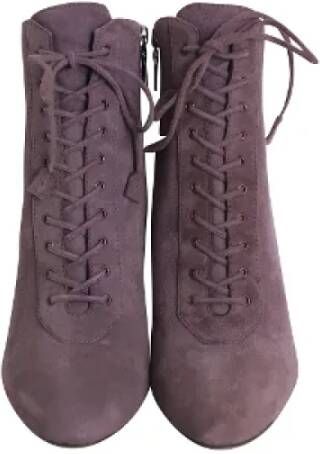 Prada Vintage Pre-owned Suede heels Purple Dames