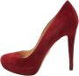 Prada Vintage Pre-owned Suede heels Red Dames - Thumbnail 1