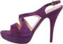 Prada Vintage Pre-owned Suede sandals Purple Dames - Thumbnail 1