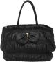 Prada Vintage Tweedehands Boog Gaufre Leren Handtas - Thumbnail 1