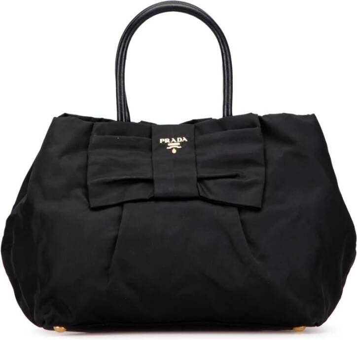 Prada Vintage Tweedehands Boog Tote Tas